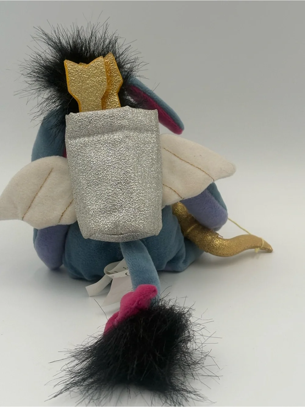 Disney Store Cupid Eeyore Plush Winnie the Pooh Valentine Angel Bow Arrow 9”